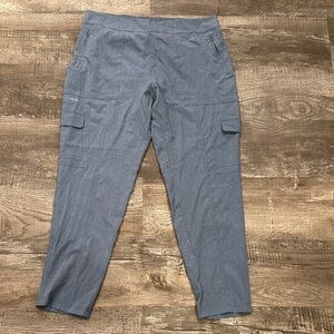 Women's Large G.H. Bass Propel Turbo-Dry Blue Performance‎ Pants in Jogger Style